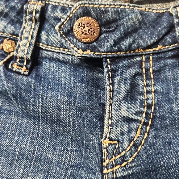 Silver Jeans Co. Tuesday Distressed Blue Boot Cut Jeans Women's Size W27/L35 - Picture 7 of 13